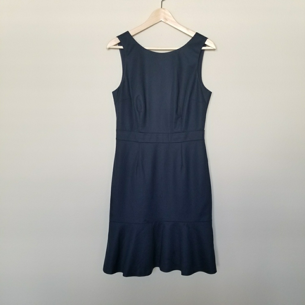Banana Republic Navy Sleeveless Mini Dress with Flare Hem